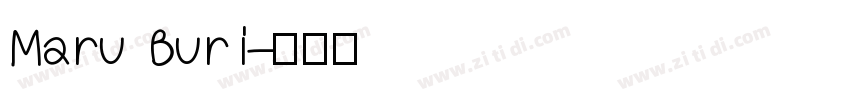 Maru Buri字体转换